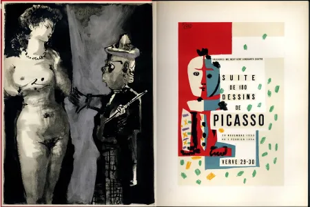 Illustrated Book Picasso - VERVE VOL. VIII - N° 29-30. SUITE DE 180 DESSINS DE PICASSO. 1953-1954 (La Comédie Humaine / The Human Comedy)