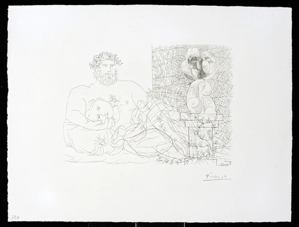 Etching Picasso - Vollard Suite – Sculptor and Model