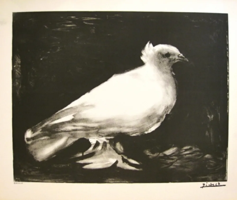 Lithograph Picasso - XXème anniversaire, mouvement de la paix (before lettering)