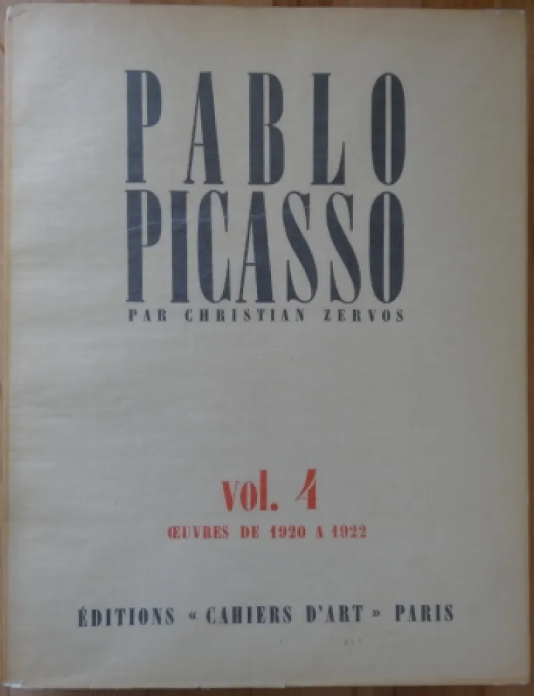 Illustrated Book Picasso - Zervos Vol 4 (1920-1922)