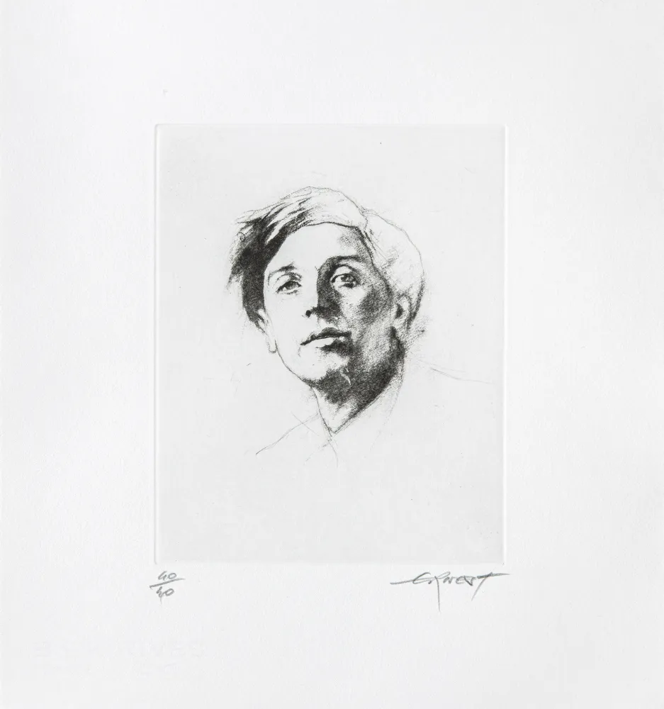 Etching Pignon-Ernest - Alban Berg