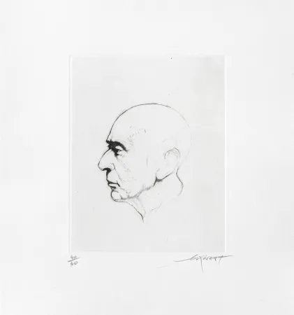 Etching Pignon-Ernest - Arnold Schönberg