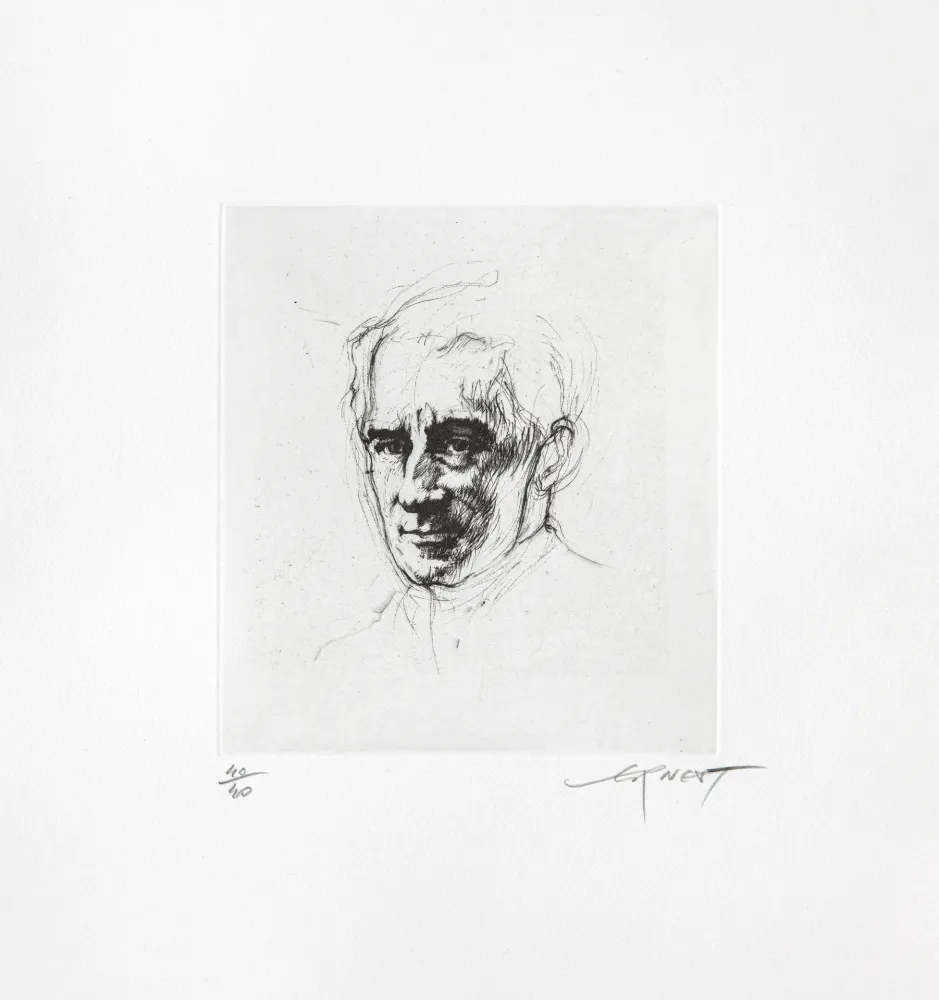 Etching Pignon-Ernest - Maurice Ravel