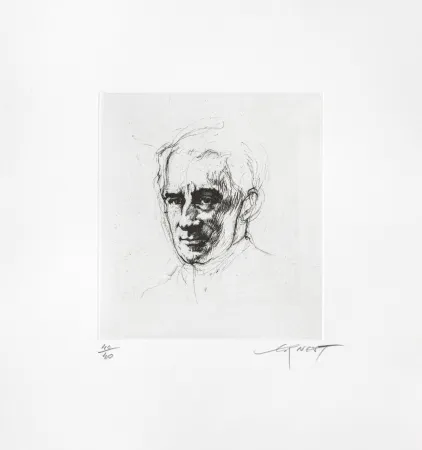 Etching Pignon-Ernest - Maurice Ravel