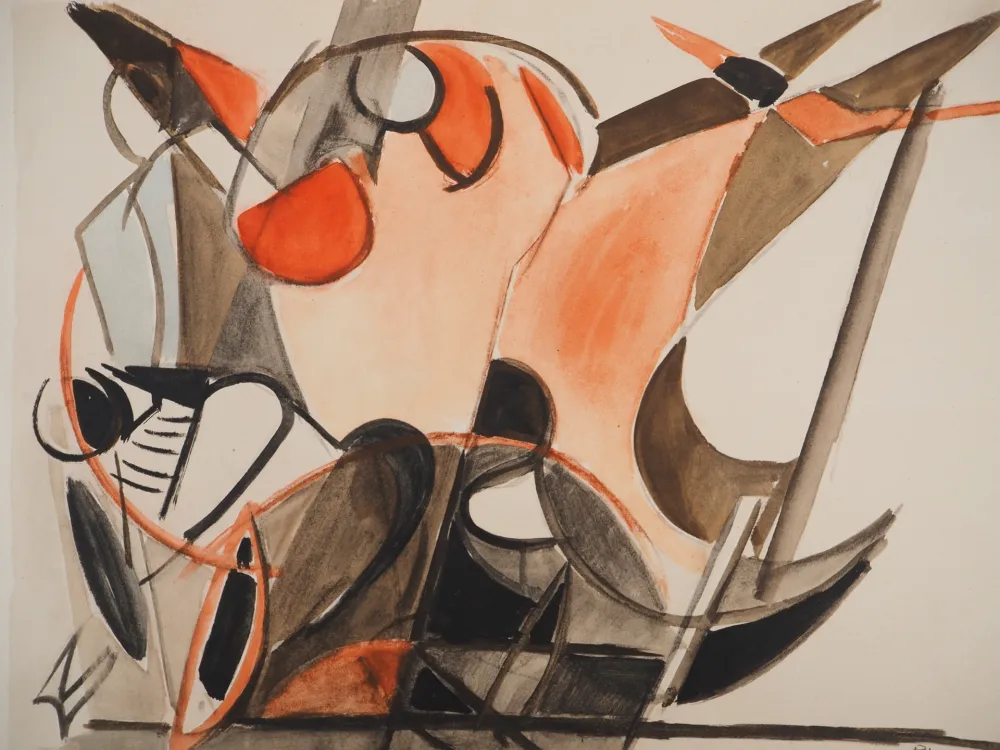 Lithograph Pignon - Secours en mer, le renflouement