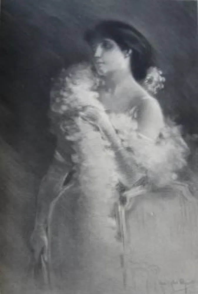 Mezzotint Piguet - Elégante