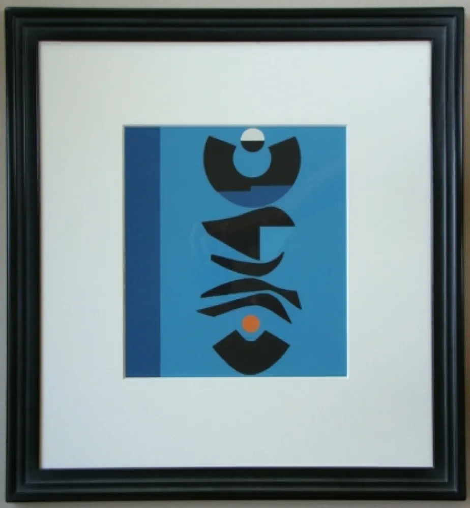 Screenprint Pillet - Composition, 1967