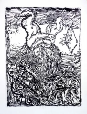 Aquatint Pincemin - Sans titre