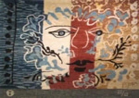 Screenprint Piper - Foliate Head