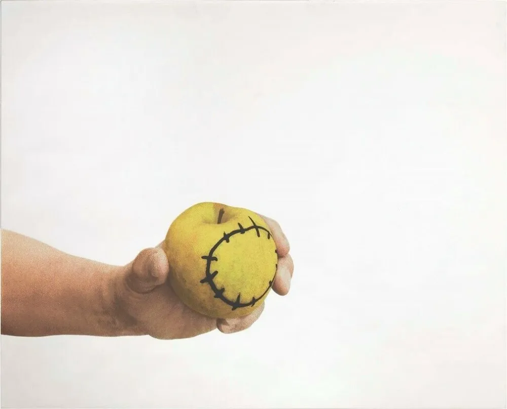 Screenprint Pistoletto - La mela reintegrata