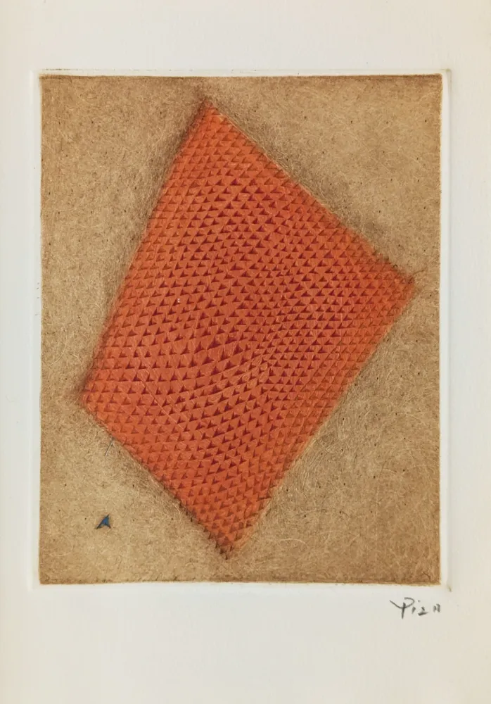 Etching Piza - Carte de Voeux - Galerie Michel (Paris) 