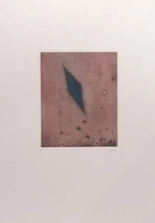 Etching Piza - Losange Bleu 