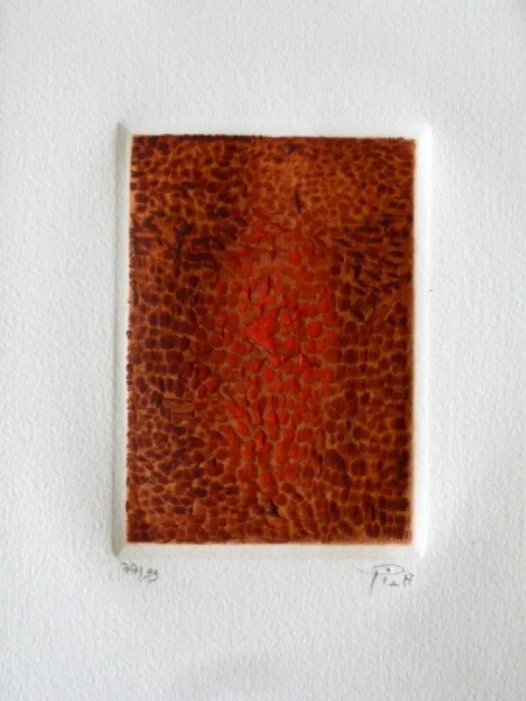 Etching And Aquatint Piza - Terre brulée