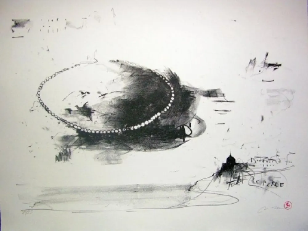 Lithograph Pizzi Cannella - Perle coltivate