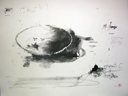 Lithograph Pizzi Cannella - Perle coltivate