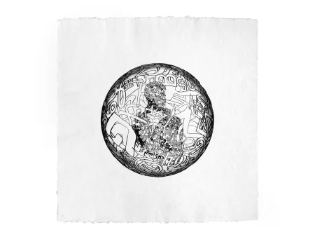 Etching Plensa - Alchimistes 1