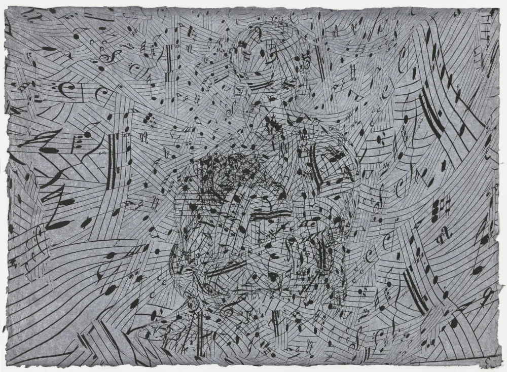 Etching Plensa - Nocturne II