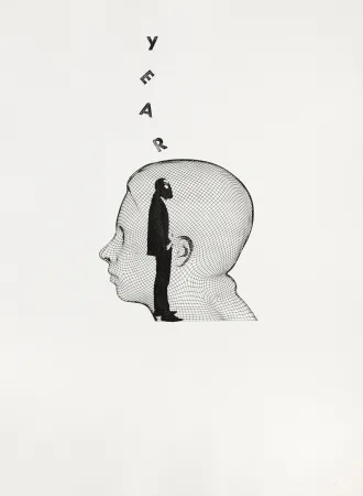 Etching Plensa - Suite du temps XIV