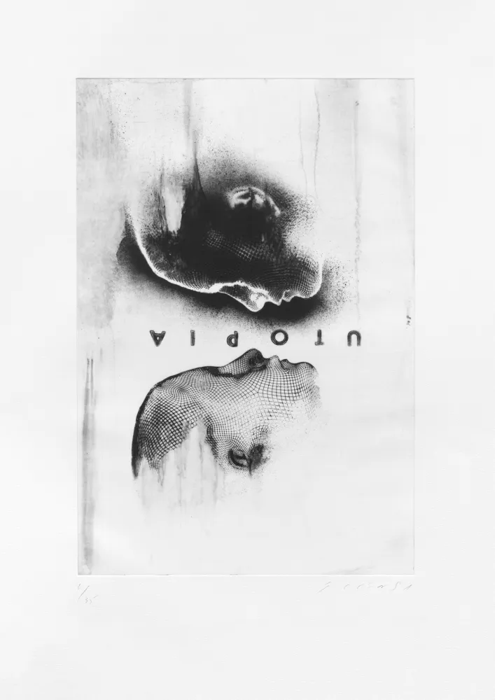 Etching Plensa - Suite UTOPIA 01