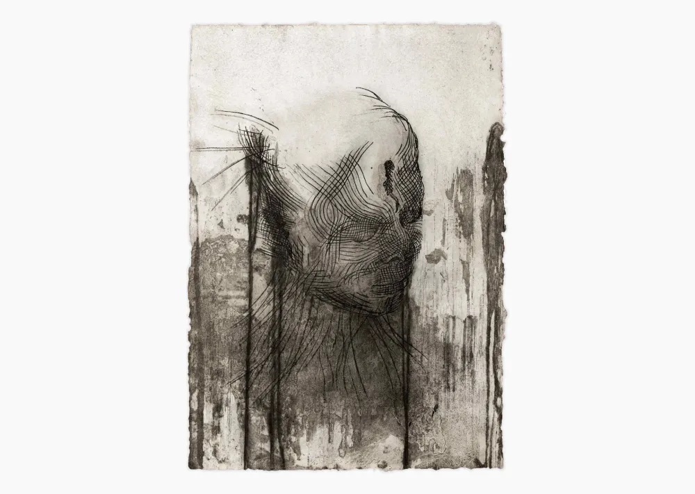 Etching Plensa - Twins 1