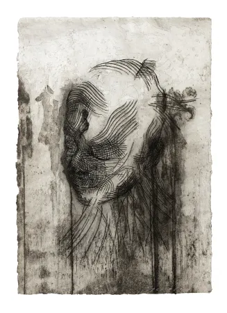 Etching Plensa - Twins 2