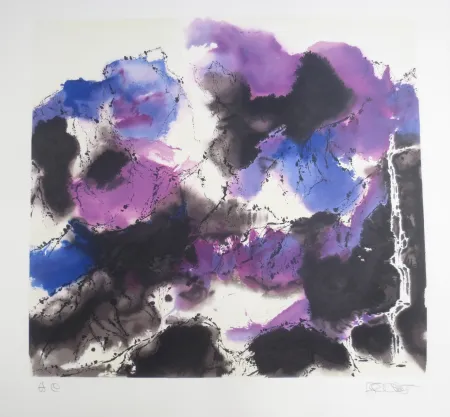 Lithograph Po Chung - Autumn mist