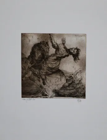 Etching And Aquatint Pöhlitz - Wilder Ritt