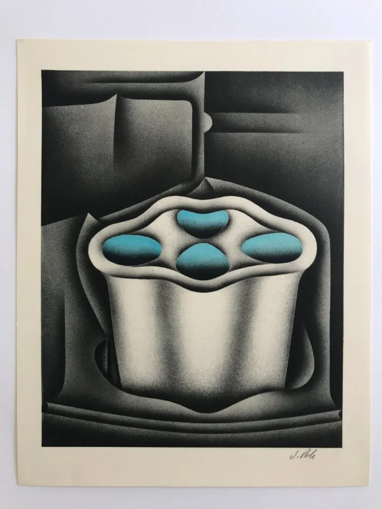 Lithograph Poli - Gazomètres