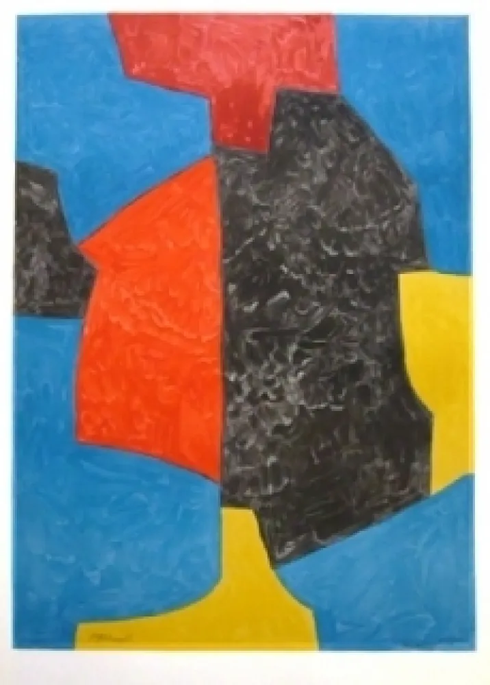 Lithograph Poliakoff - Composition