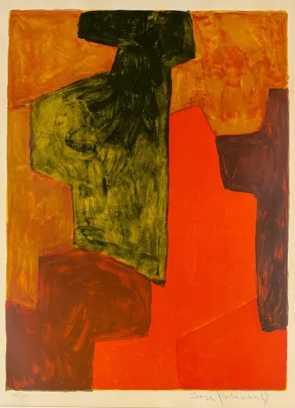 No Technical Poliakoff - Composition orange et verte
