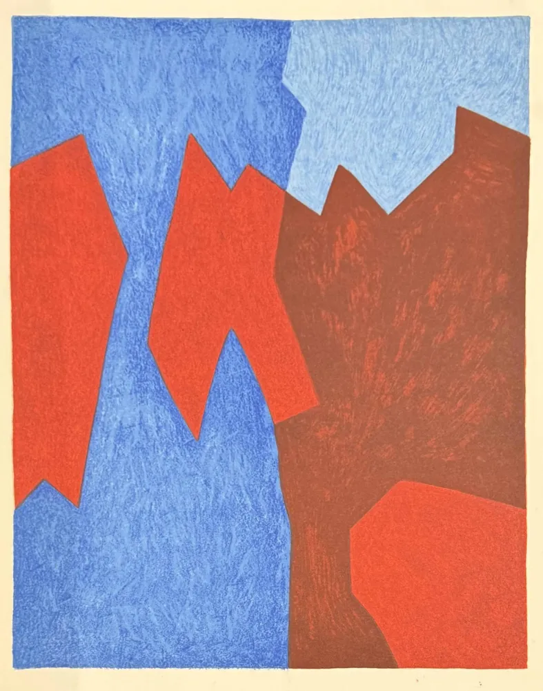 Lithograph Poliakoff - Hommage à San Lazzaro