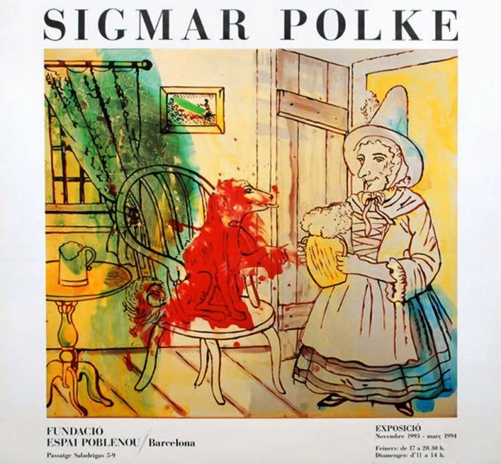 Poster Polke - Exhibition Poster Espai Poblenou