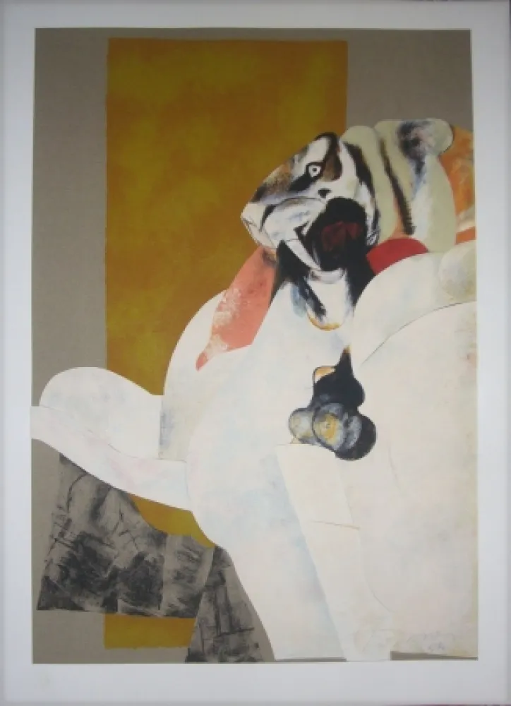 Lithograph Pomar - Lion