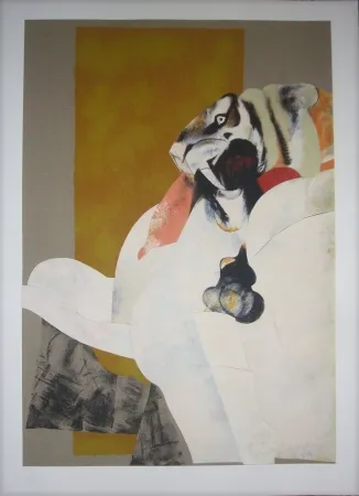 Lithograph Pomar - Lion