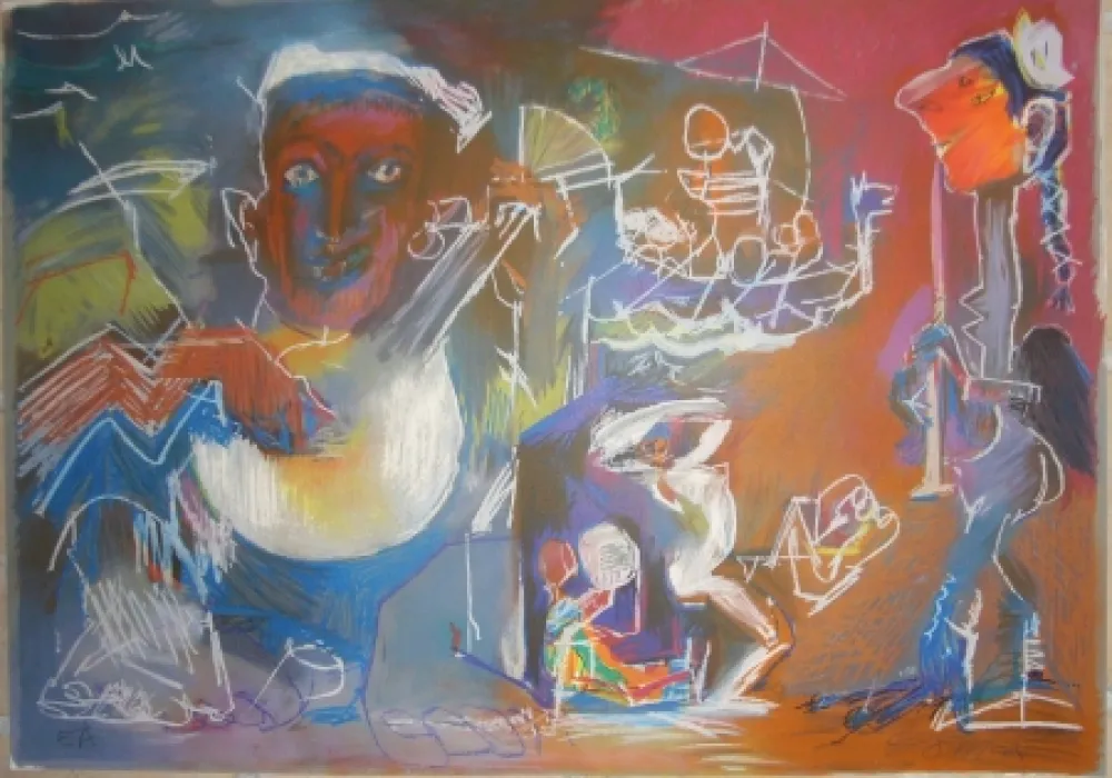 Lithograph Pomar - Sans titre