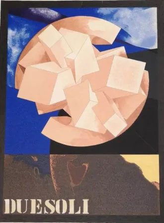 Lithograph Pomodoro - DUE SOLI