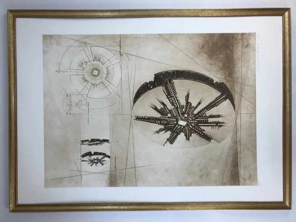 Etching And Aquatint Pomodoro - Grande disco