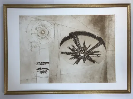 Etching And Aquatint Pomodoro - Grande disco