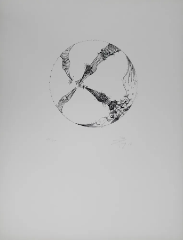 Lithograph Ponç - 4 pájaros (4 Birds)