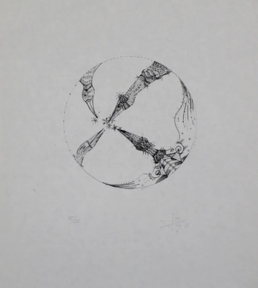 Lithograph Ponç - 4 pájaros (4 Birds)