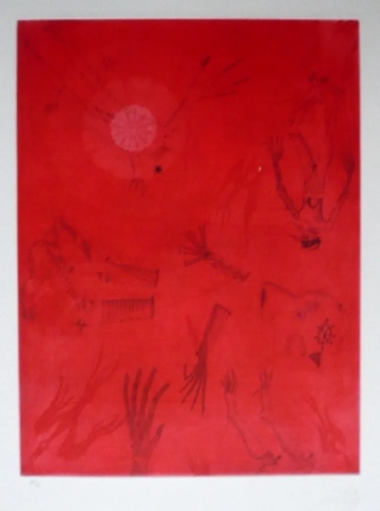 Etching And Aquatint Ponç - Apocalypse