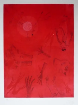 Etching And Aquatint Ponç - Apocalypse