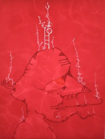 Lithograph Ponç - Barcelona 1