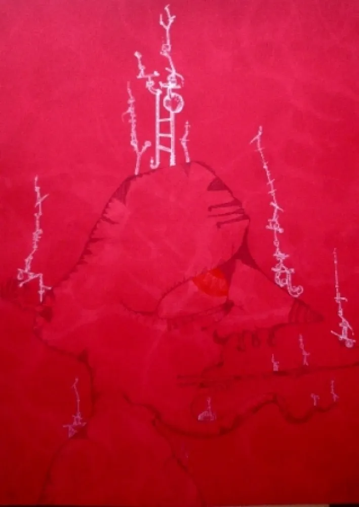 Lithograph Ponç - Barcelone 1