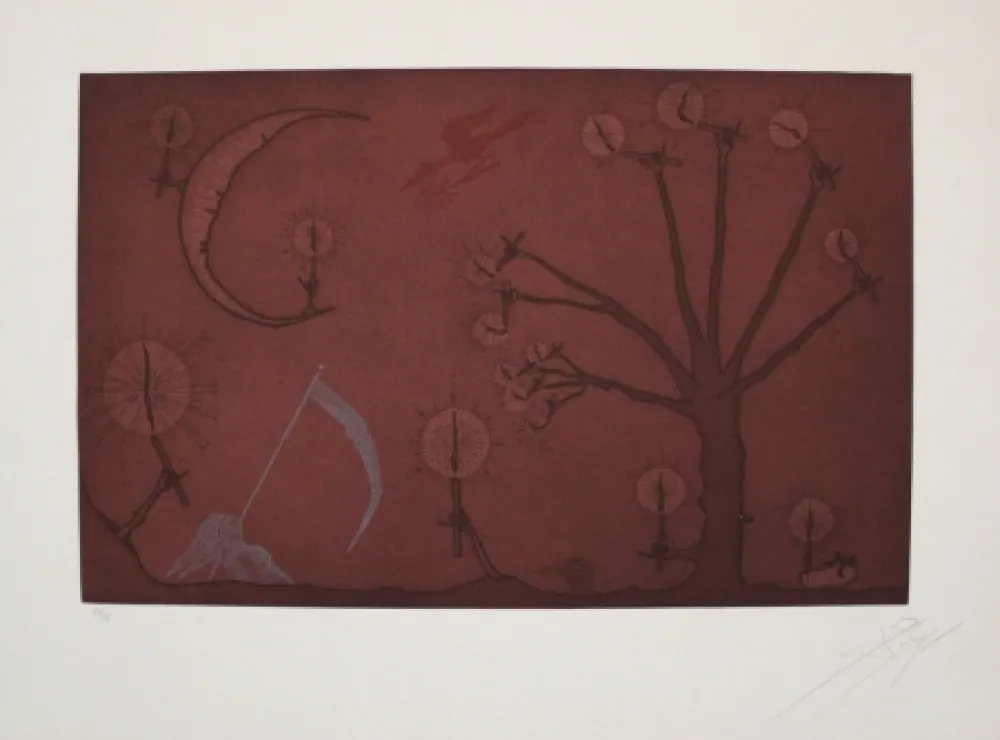 Etching And Aquatint Ponç - Capvespre Màgic / Enchanted Evening