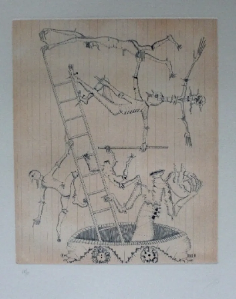 Etching And Aquatint Ponç - Equilibrio
