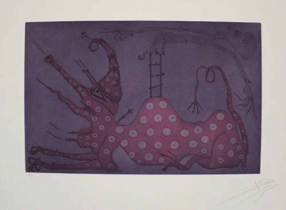 Etching And Aquatint Ponç - Esfinx acrobática / Acrobatic Sphinx