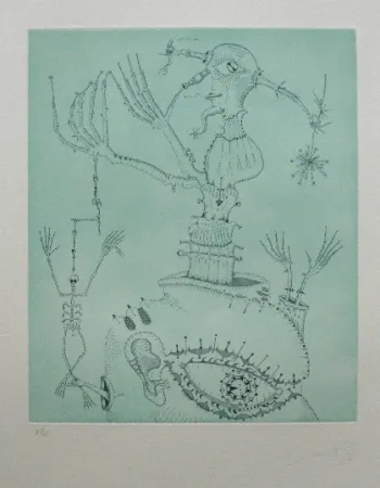 Etching And Aquatint Ponç - Hommage à Bruhegel