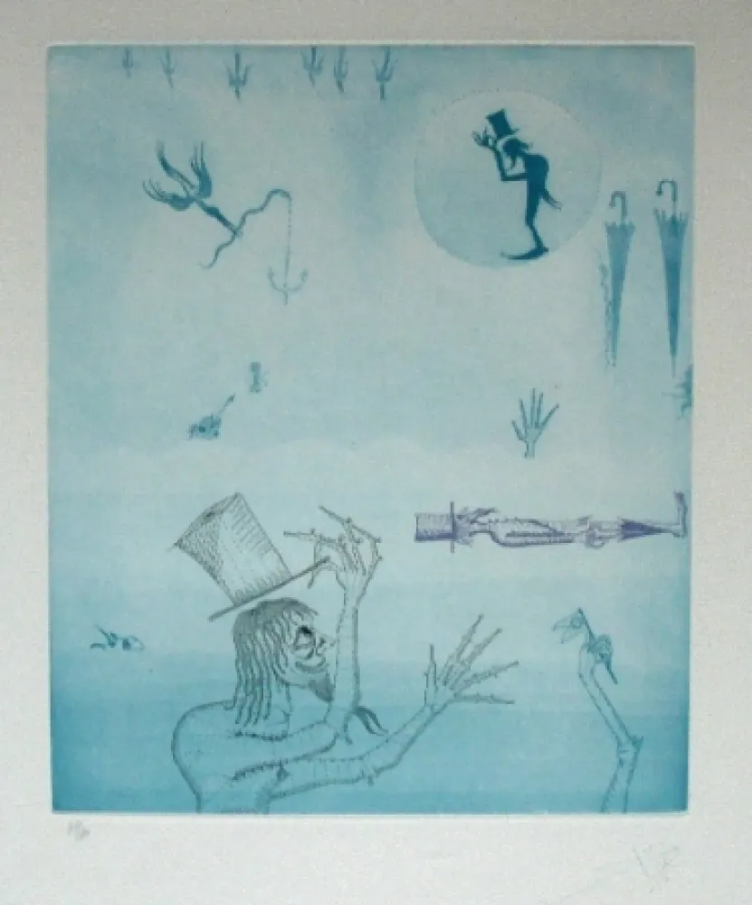 Etching And Aquatint Ponç - Mer intérieure