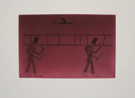 Etching And Aquatint Ponç - Nocturno